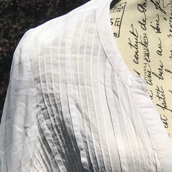  A PEA IN THE POD White Blouse Medium - Picture 2 of 8